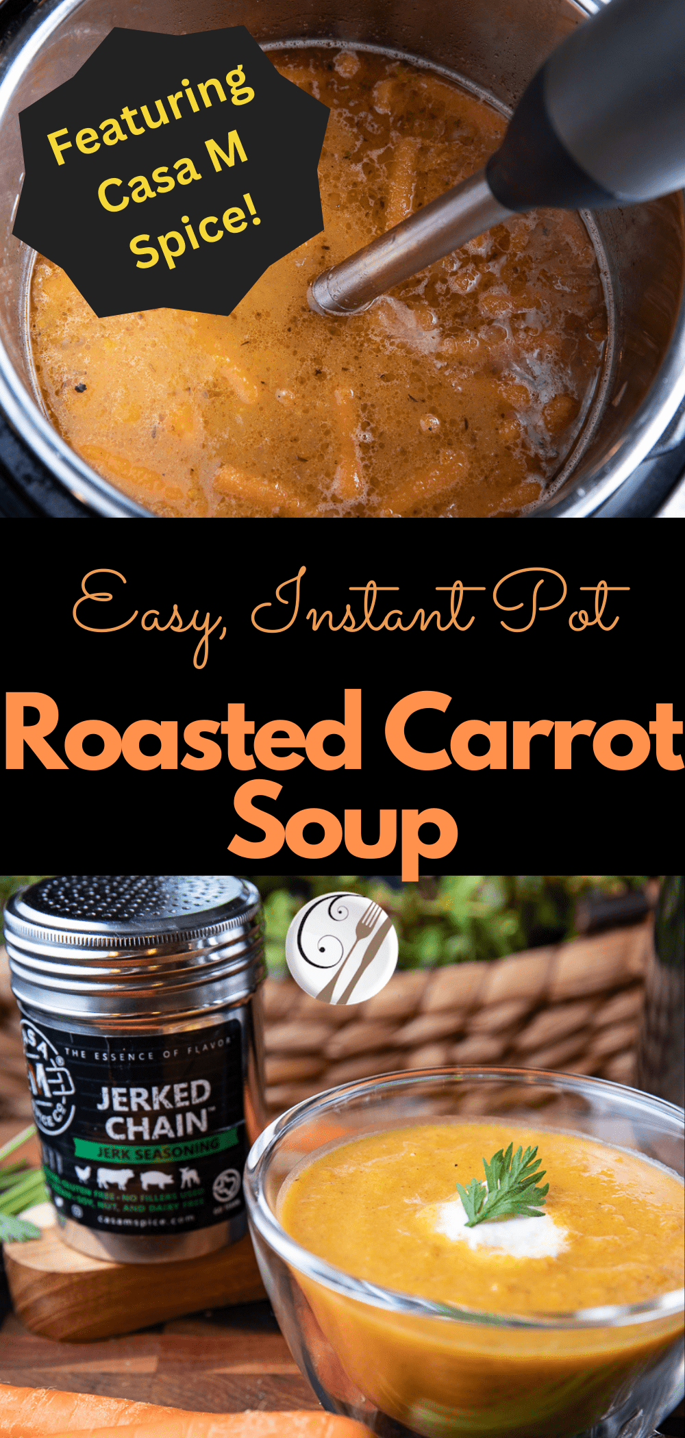 Instant Pot Roasted Carrot Soup