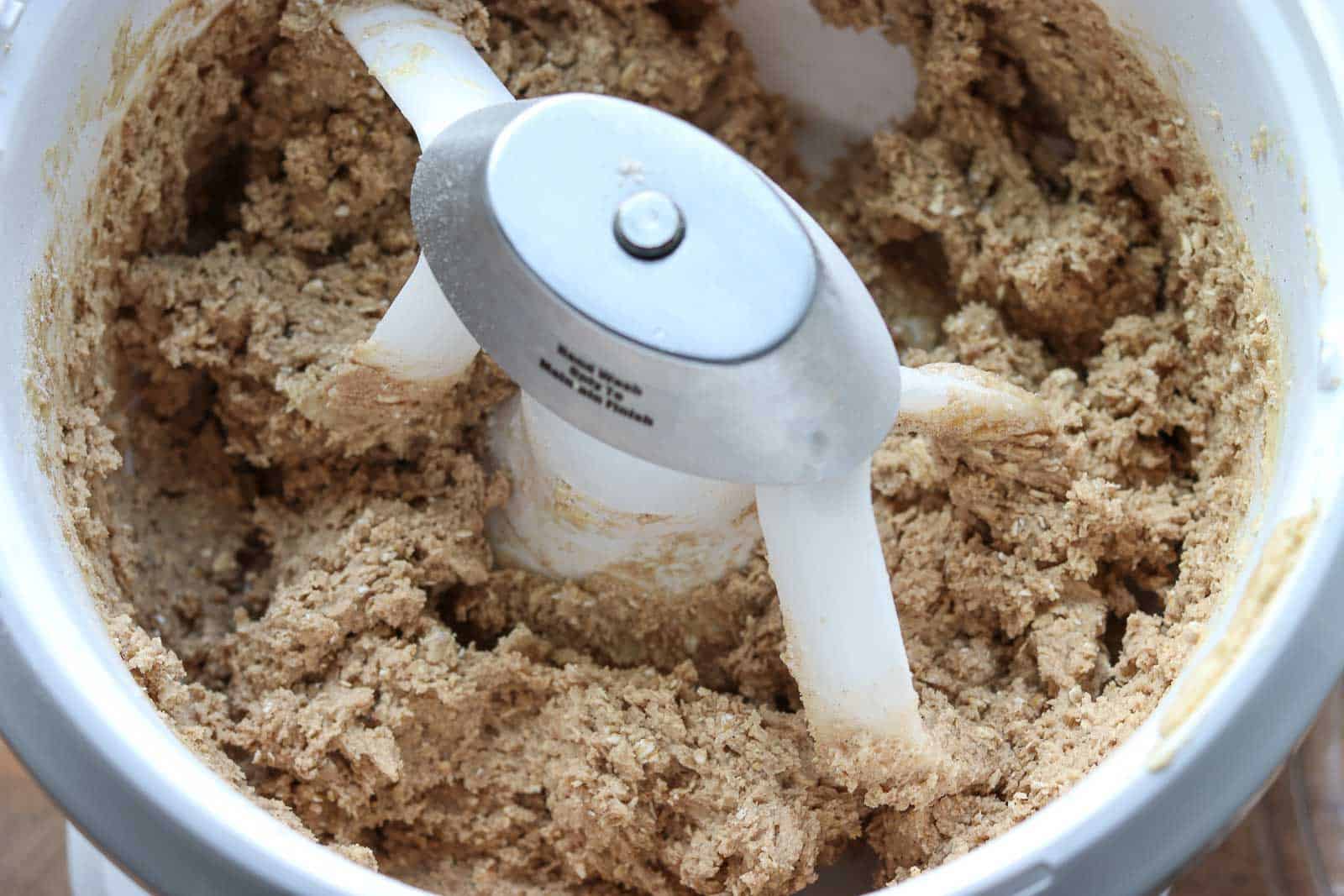 Nutrimill Artiste mixer with Cinnamon Oodle dough