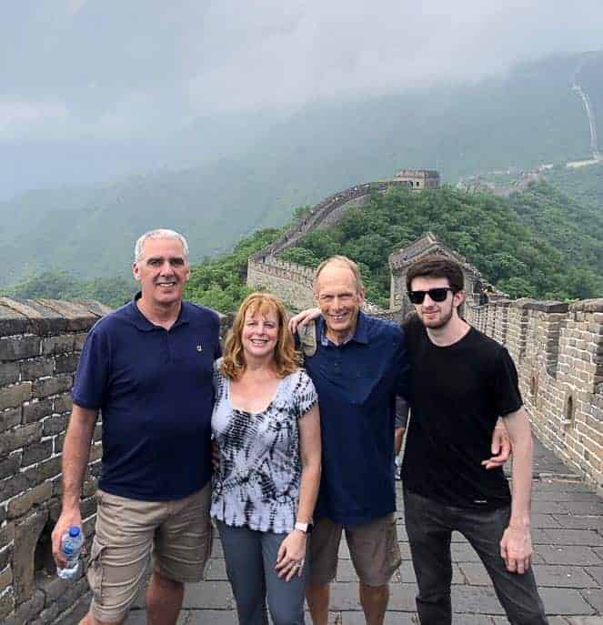 Picture of family at the Great Wall
