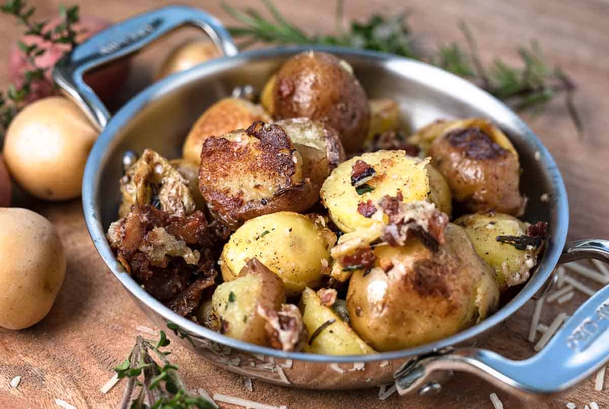 instant pot garlic parmesan potatoes