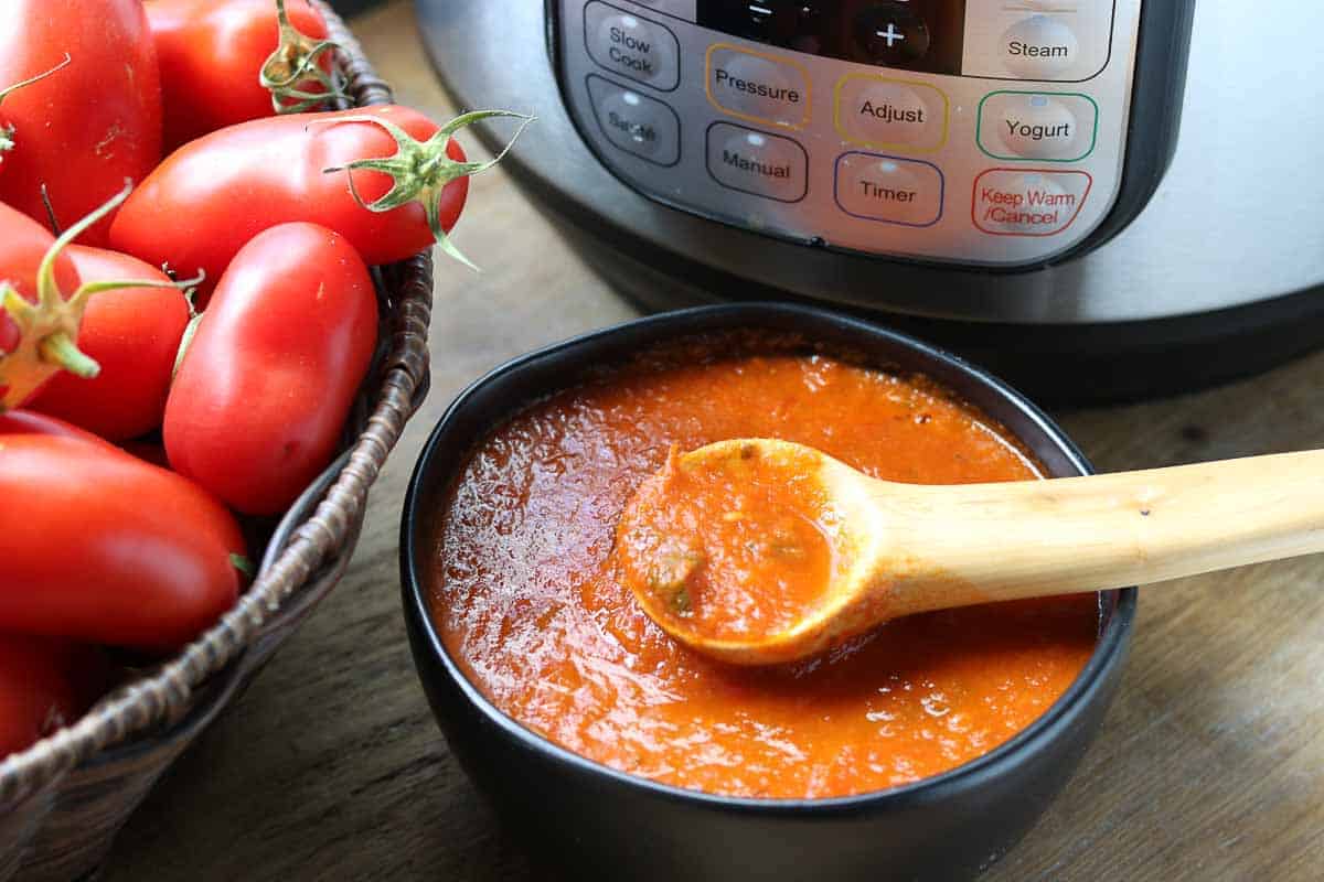 Homemade Instant Pot Tomato Sauce Story
