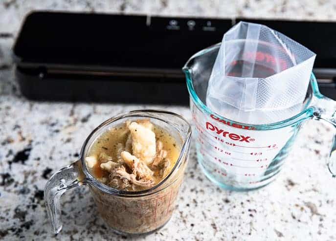 Freezing Soup in Glass