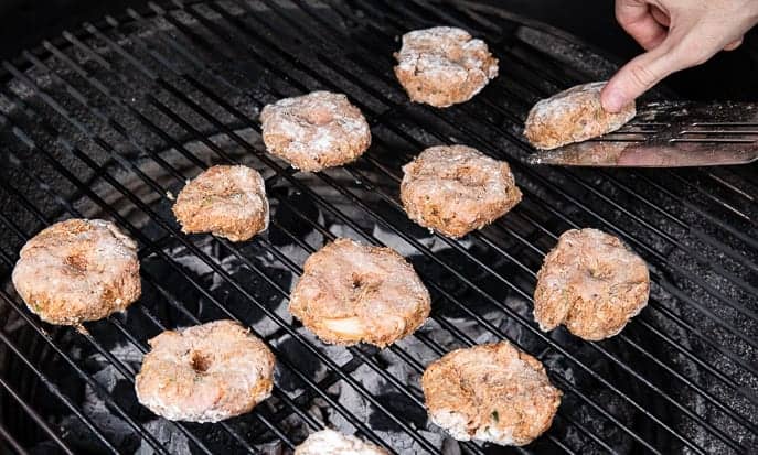 turkey sliders on grill