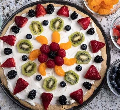 healthy yogurt fruit pizza recipe