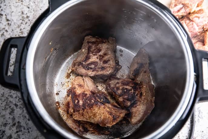 pork browning in Instant Pot