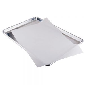 picture of parchment paper and pan
