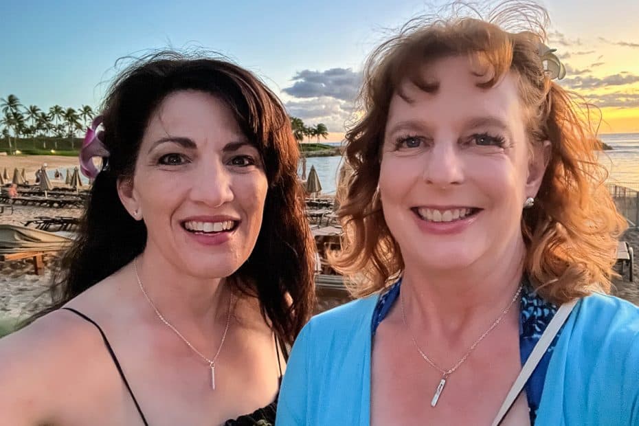 Amy and Susan in Hawaii
