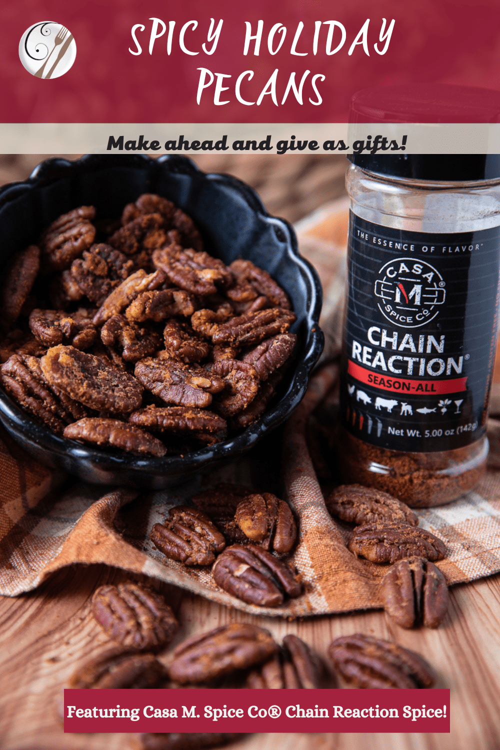 Spicy Holiday Pecans