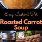roasted carrot soup with Jerked chain spice