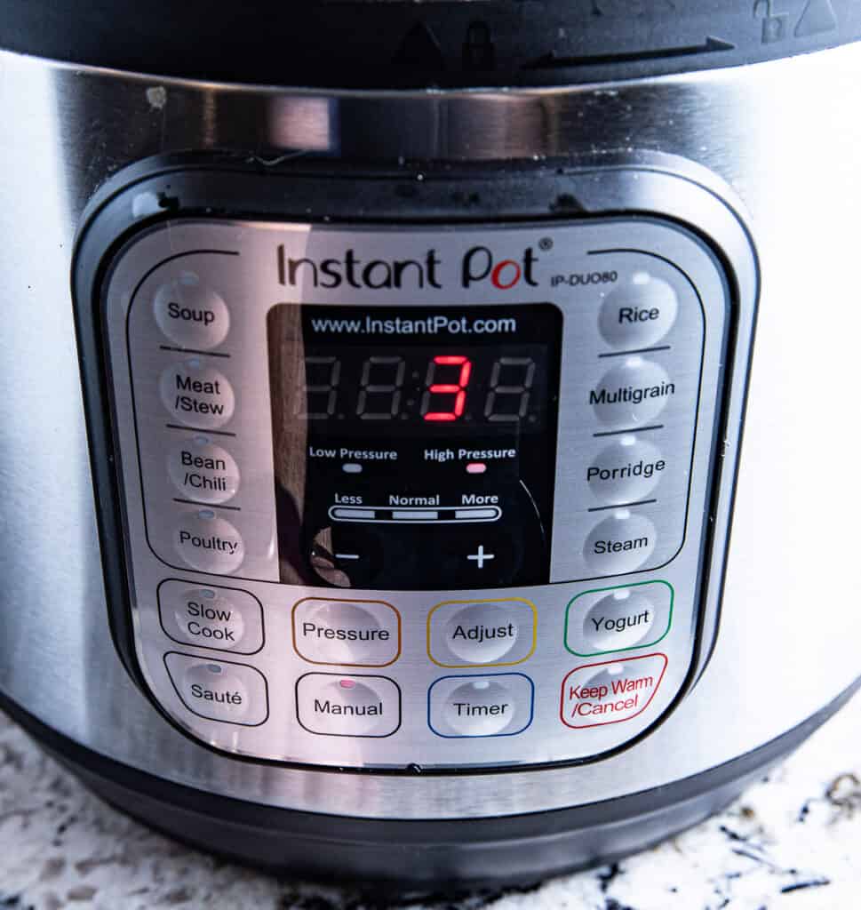 Instant Pot with 3 min